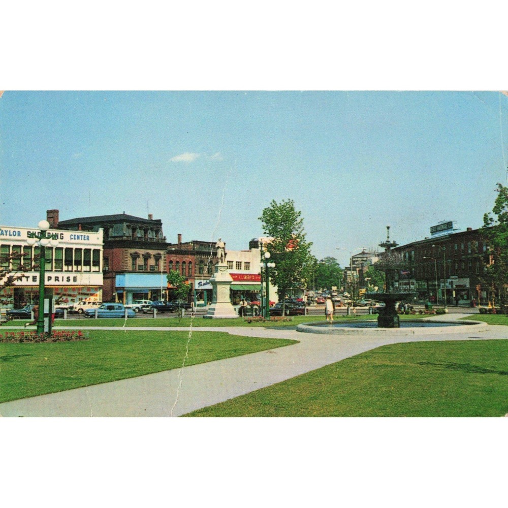 Vintage 1964 Taunton Green Massachusetts Postcard Yankee Colour Corp D-25
